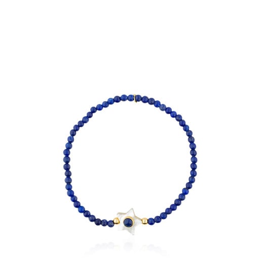 Bracelet Super Power en Lapis-Lazulis avec Or et Nacre