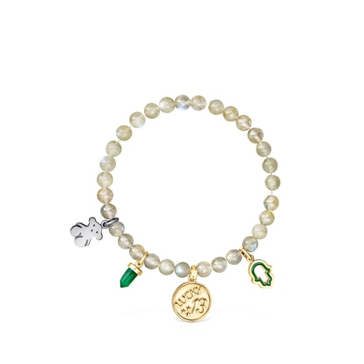 Pulsera TOUS Good Vibes de plata vermeil plata dark silver y