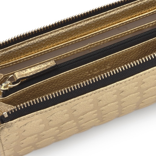 Medium gold leather Sherton wallet