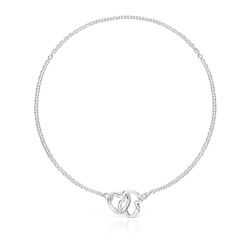 Hold Chokers Set in Silver and Leather | TOUS