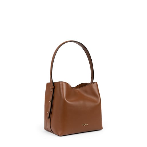 Small brown Leather Sibil One shoulder bag