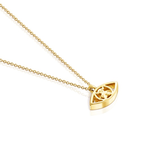 Gold TOUS Good Vibes eye Necklace