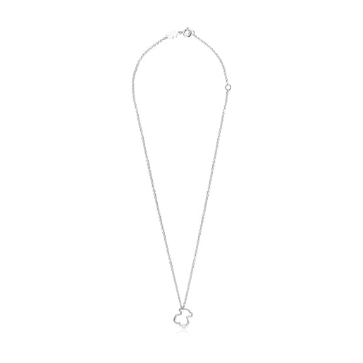 Silver Silueta Necklace with Pearl | TOUS