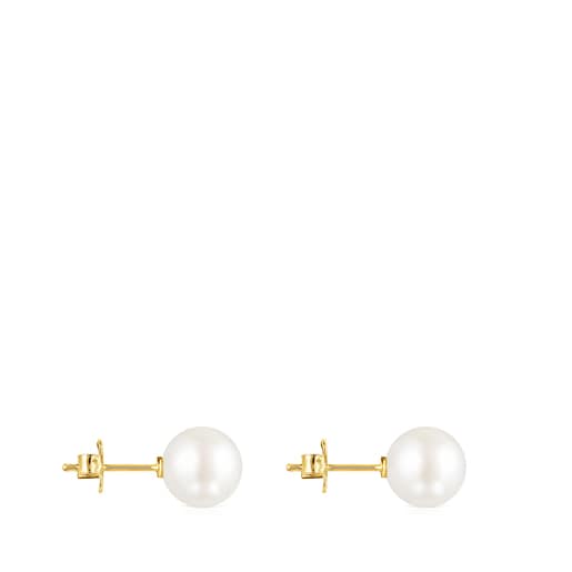 Σκουλαρίκια TOUS Pearls από Χρυσό με Μαργαριτάρι