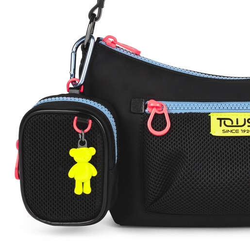 Small black and multicolored Ina Change purse