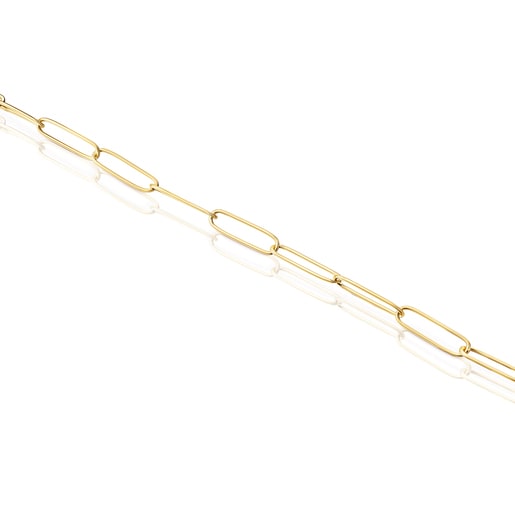 Pulsera TOUS Chain clip con baño de oro 18 kt sobre plata