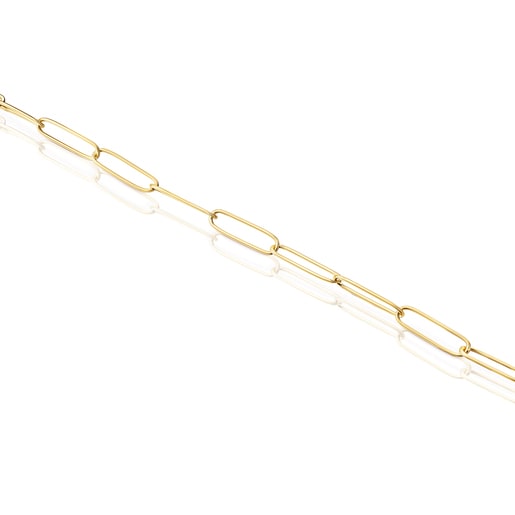 Pulsera TOUS Chain clip con baño de oro 18 kt sobre plata
