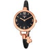 Pink IP Steel Hold Watch with black IP Steel strap
