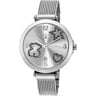 Tous Mesh Icon - Zegarek ze stali szlachetnej w kolorze srebrnym z kryształkami