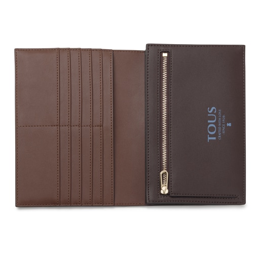 Cartera TOUS Essential beige y marrón