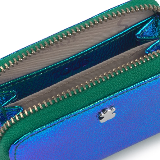 محفظة نقود Dorp متوسطة الحجم باللون الأخضر المتقزّح