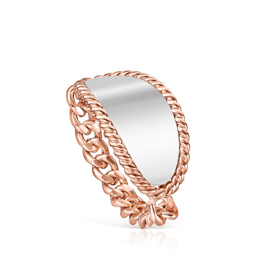 Anillo Minne de baño de oro rosa 18 kt sobre plata y Plata