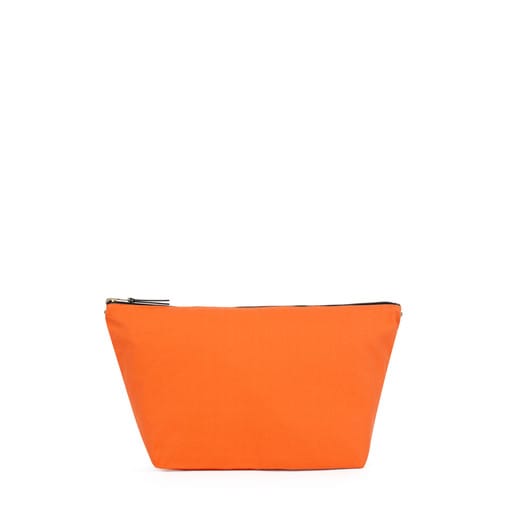 フューシャ - オレンジのキャンバス製小型バッグ Kaos Shock