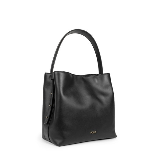 Black Leather Sibil One shoulder bag