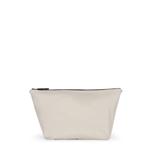 Bolsa peque a Kaos Shock de Lona en color arena topo TOUS