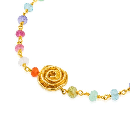 Gold New Romance Bracelet with Gemstones
