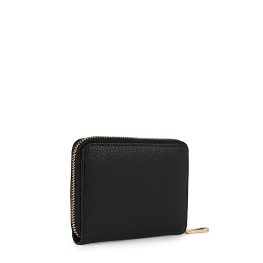 Small black-bronze Leather Floriana Wallet