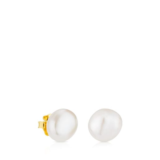 Gold TOUS Pearls Earrings