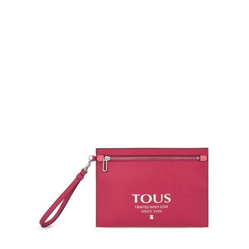 Πολύχρωμη-ροζ τσάντα Clutch TOUS Essential