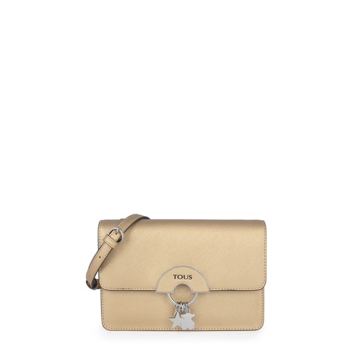 Gold small Hold crossbody bag