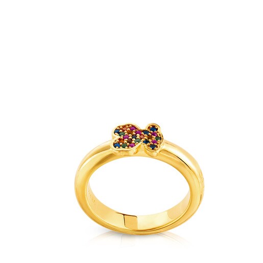 Vermeil Silver Gen Ring with Sapphire