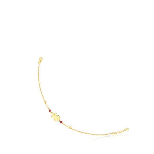Pulsera de oro y rubí Whim