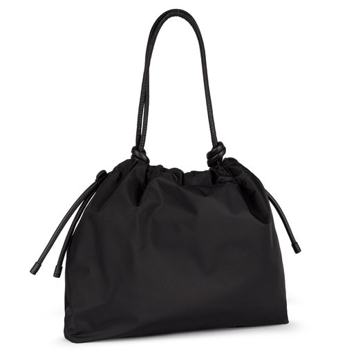 Black-burgundy Nylon Doromy Shoulder bag | TOUS