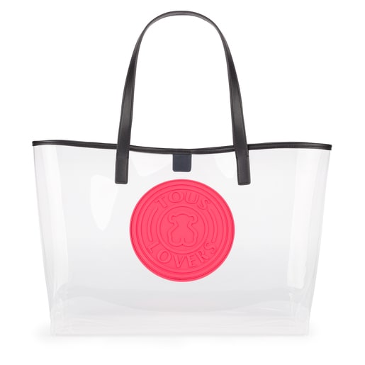 Large transparent Tous Gum tote bag