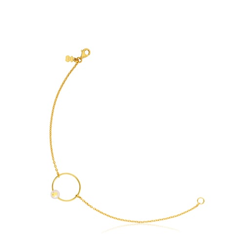 Gold Icon Pearl Bracelet with Pearl