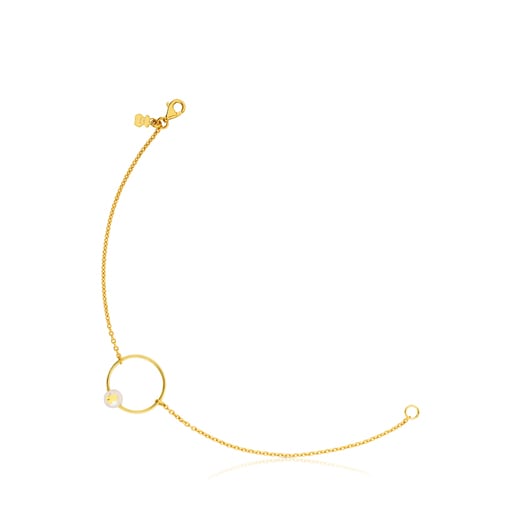 Pulseira Icon Pearl em Ouro com Pérola