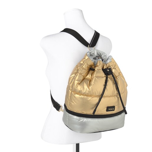 Gold-gun Pleat Up backpack