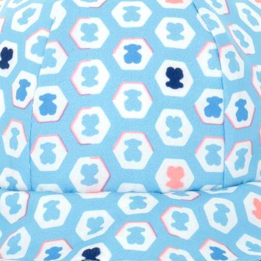 Gorro de playa niña Exagon Azul Celeste