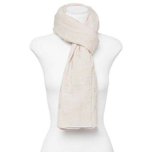 Ivory Cenura Bear Foulard