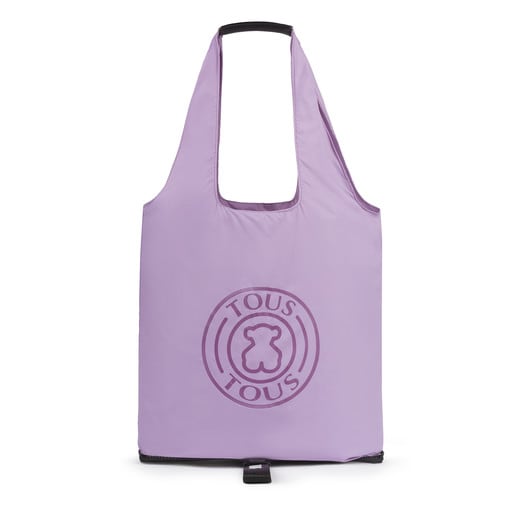 Πολύχρωμη-λιλά πτυσσόμενη τσάντα για Ψώνια TOUS Tribe