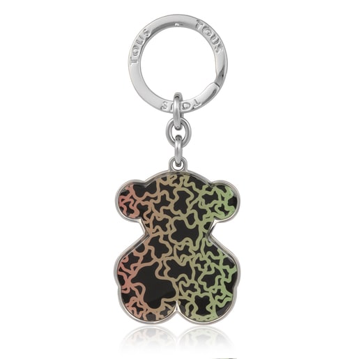 Porte-clés Kaos Mini Dégradé ourson multicolore et noir