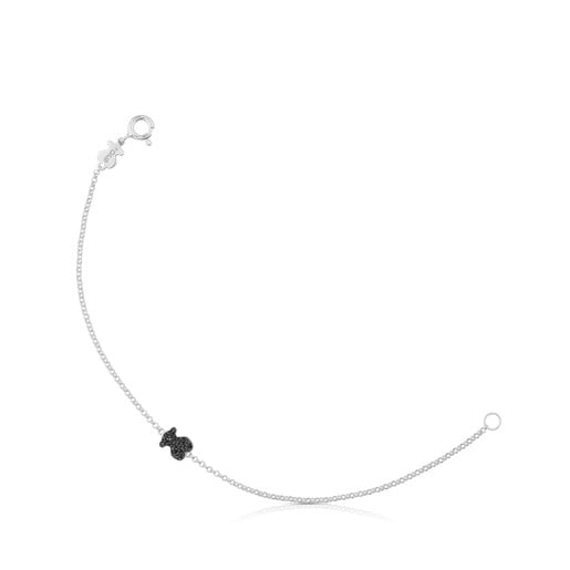 Silver Motif Bracelet with Spinel