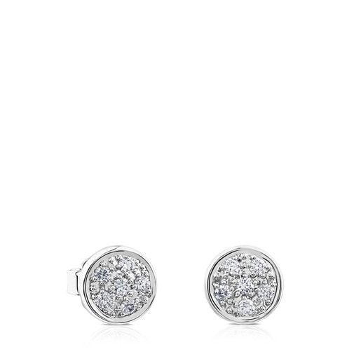White Gold Super Micro Earrings with Diamonds
