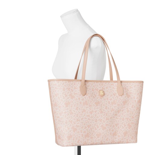 Capazo grande Kaos Mini de Lona en color rosa