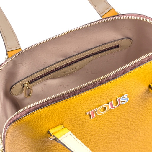 Mustard-taupe New Essence bowling bag