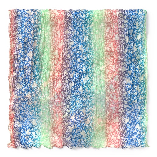 Šátek Mini Gradient, plisovaný, ve více odstínech pískové