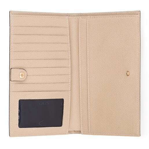 Medium taupe Leather Odalis Wallet