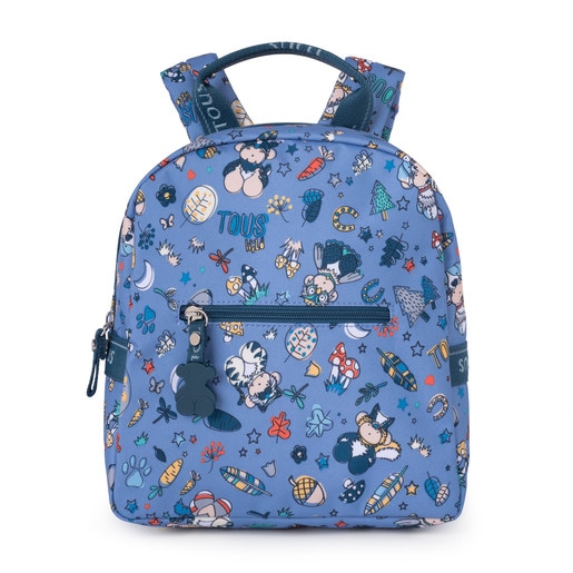 Mini blue Nylon School Playground Backpack
