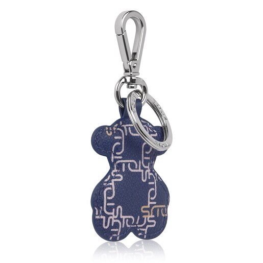 Porte-clés Logogram ourson bleu