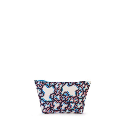 Small blue-multicolored Kaos Shock Reversible Unique Handbag