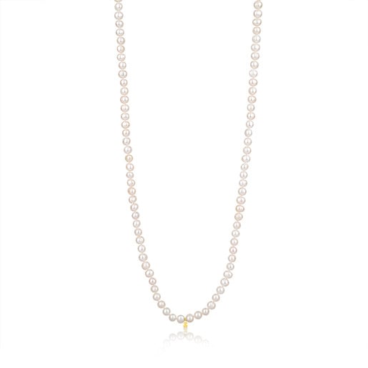 Gold TOUS Pearls Necklace