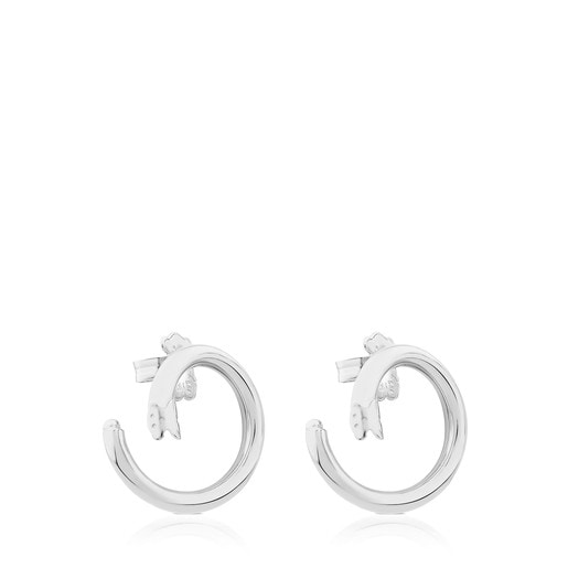 Medium Silver Hold Earrings