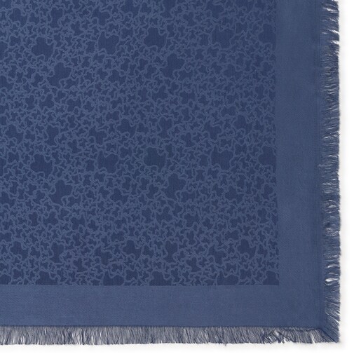 Pañuelo Kaos Mini de jacquard azul