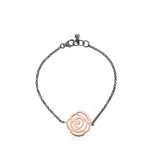 Bracelet Rosa de Abril en Or Vermeil rose