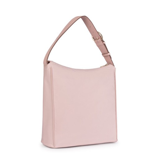 Pink Nylon Brunock Chain Shoulder bag