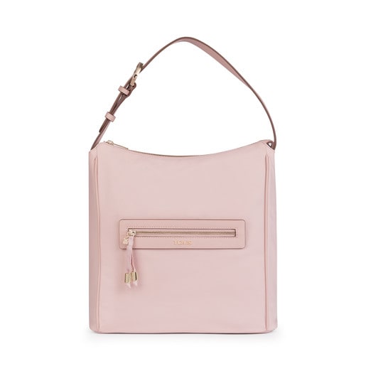 Pink Nylon Brunock Chain Shoulder bag